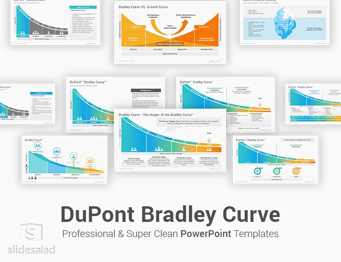 DuPont Bradley Curve PowerPoint Template Diagrams