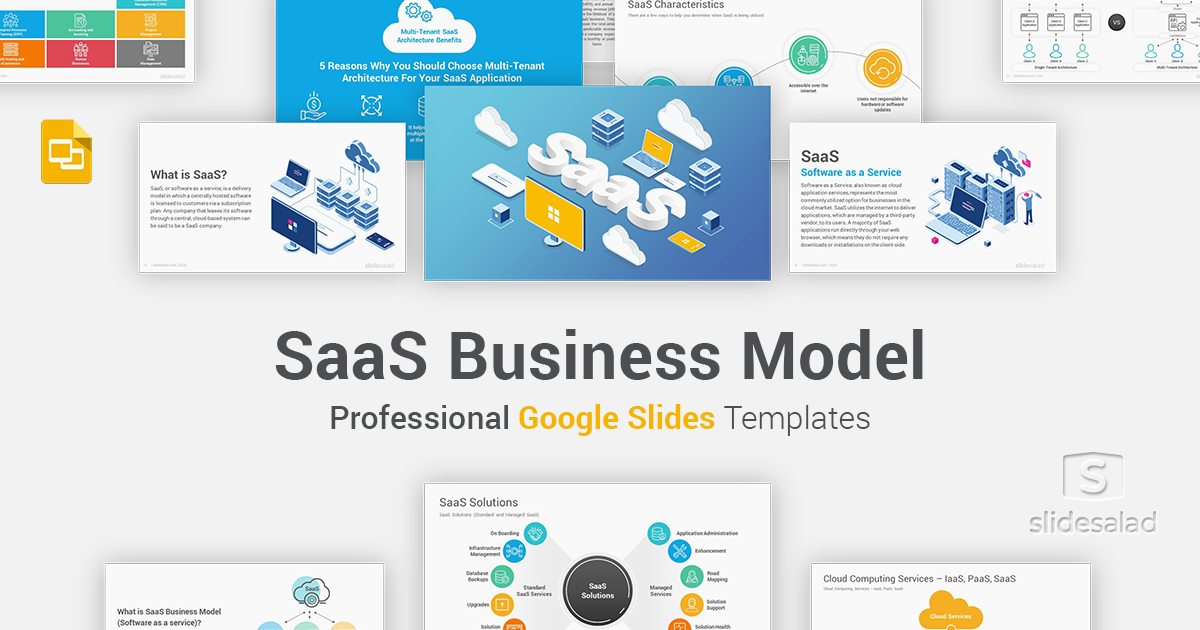 SaaS Business Model Google Slides Template - SlideSalad