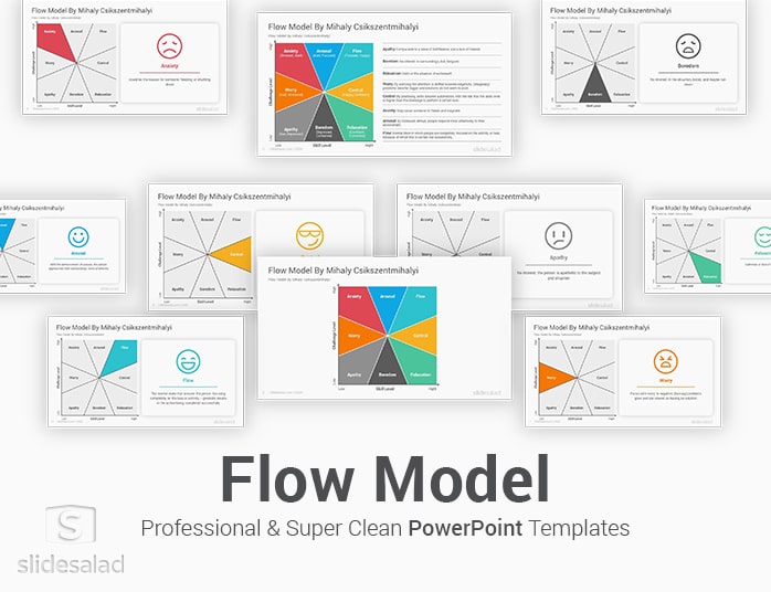 Flow Model PowerPoint Template Diagrams