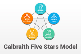 Galbraith Five Stars Model PowerPoint Template Designs