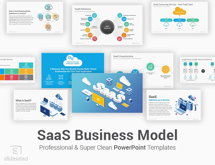SaaS Business Model PowerPoint Template