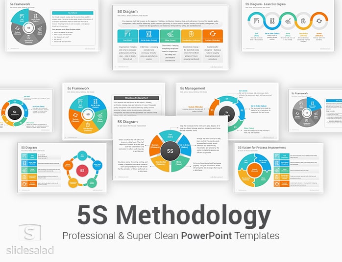 Biểu đồ phương pháp 5S PowerPoint Template là một công cụ hiệu quả giúp bạn triển khai phương pháp 5S một cách đơn giản và hiệu quả. Với mẫu PowerPoint SlideSalad 5S, bạn sẽ có một trình diễn đầy đủ các yếu tố cần thiết giúp bạn áp dụng phương pháp 5S vào công việc một cách linh hoạt và hiệu quả. Hãy sử dụng và tận dụng các công cụ này trên những dự án của bạn!