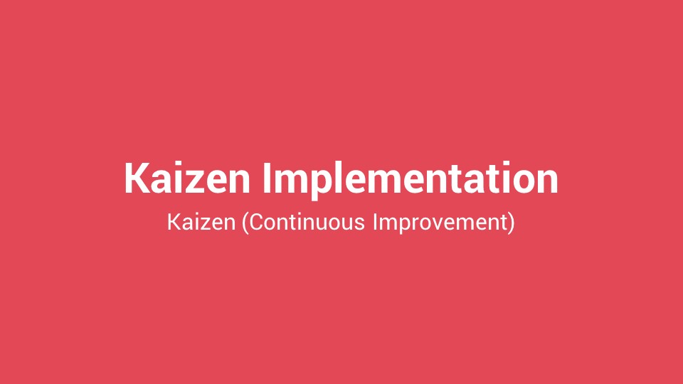 Kaizen PowerPoint Template PPT Designs - SlideSalad