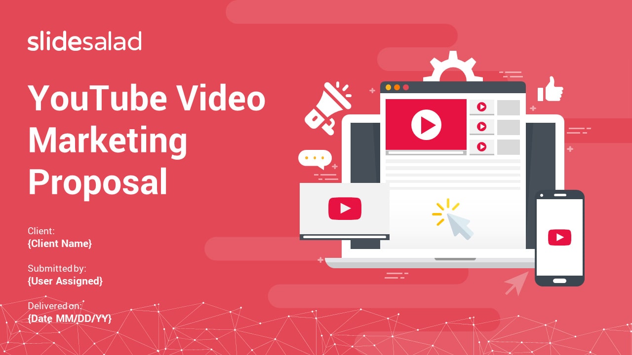 YouTube Video Marketing Proposal PowerPoint Templates – Business Proposal for YouTube Marketing Strategies