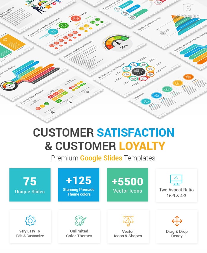 Customer Satisfaction and Customer Loyalty Google Slides Templates