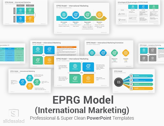 EPRG Model International Marketing PowerPoint Template Diagrams