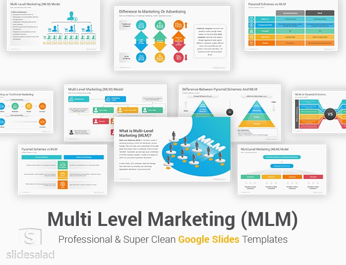 Multi-Level Marketing Google Slides Template Diagrams