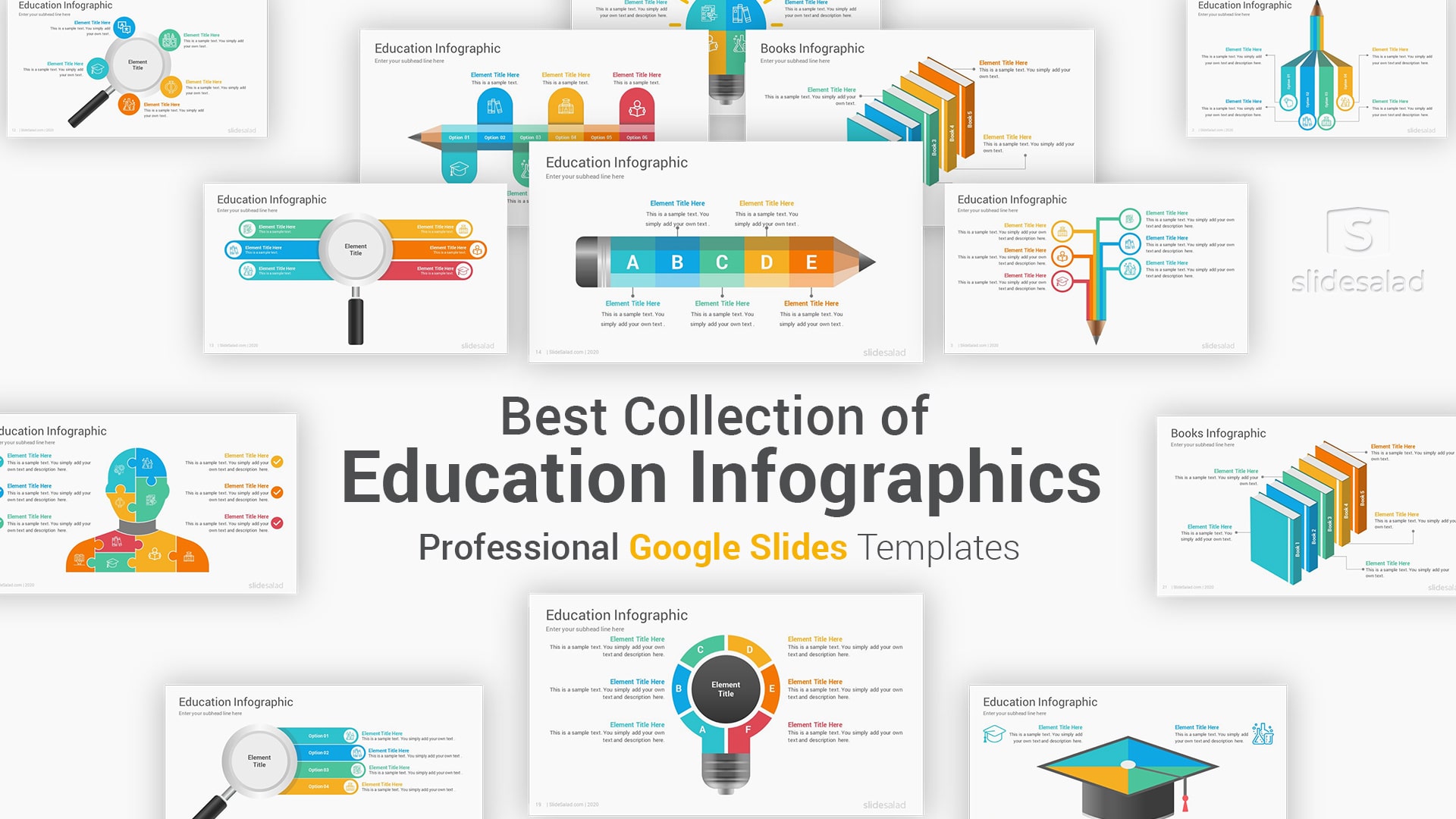 Education Infographics Google Slides Template – Best Minimalist Google Slides Templates