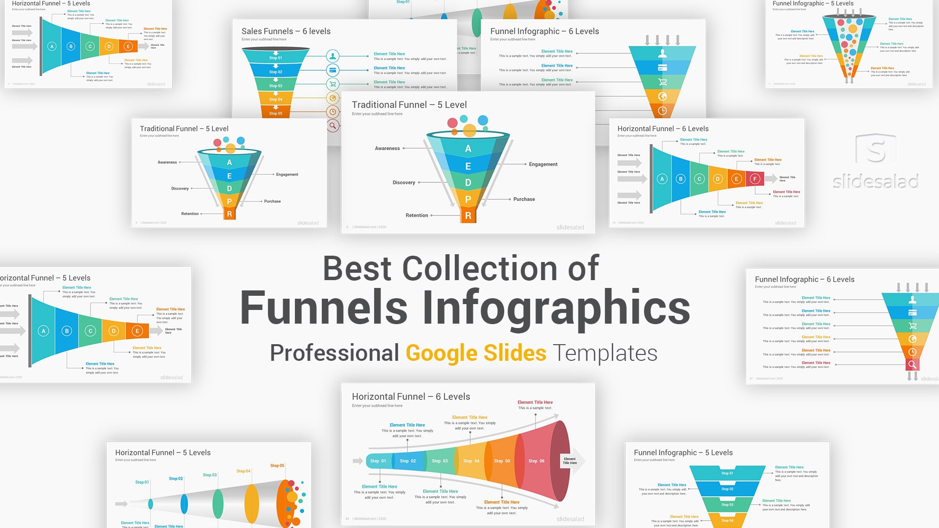 Funnels Infographics Google Slides Template Diagrams – Simple Google Slides Presentation Examples