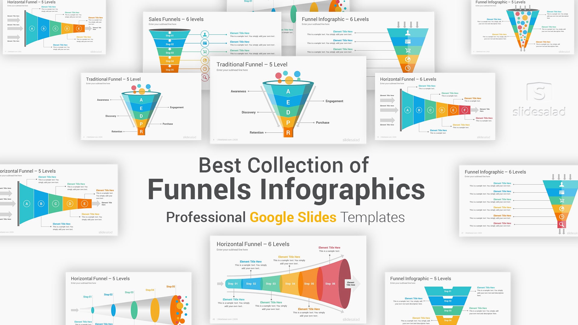 Funnels-Infographics-Google-Slides-Templates-Diagrams Funnels Infographics Google Slides Template Diagrams – Simple Google Slides Presentation Examples