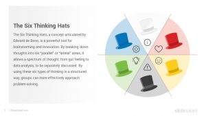 Six Thinking Hats PowerPoint Template Diagrams - SlideSalad