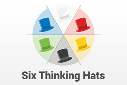 Six Thinking Hats PowerPoint Template Diagrams