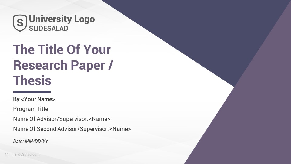 Thesis Defense PowerPoint Templates Designs SlideSalad
