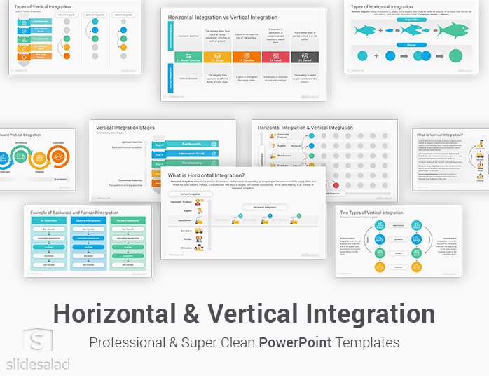 Horizontal and Vertical Integration PowerPoint Template