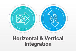 Horizontal and Vertical Integration PowerPoint Template