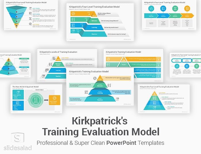 Kirkpatrick Training Evaluation Model PowerPoint Template