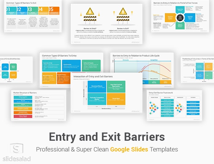 Entry and Exit Barriers Google Slides Template