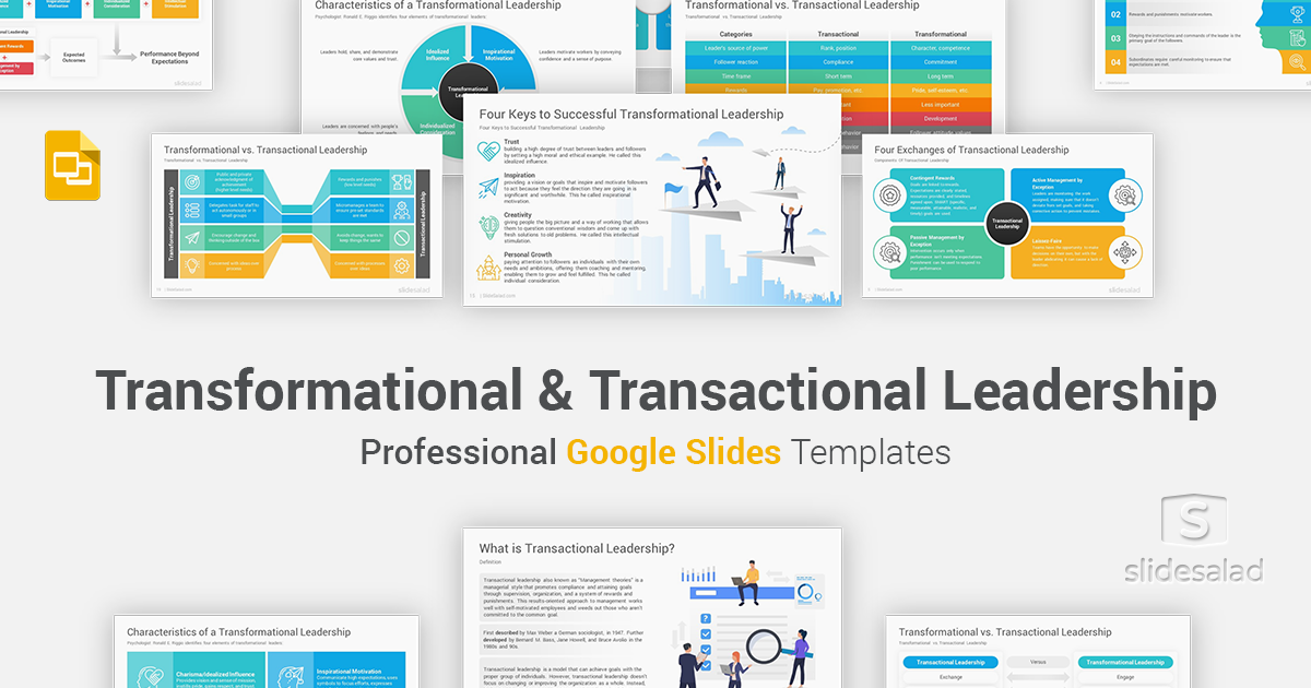 Transformational and Transactional Leadership Google Slides Template ...