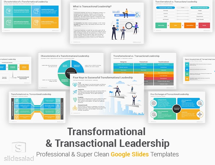 Transformational and Transactional Leadership Google Slides Template