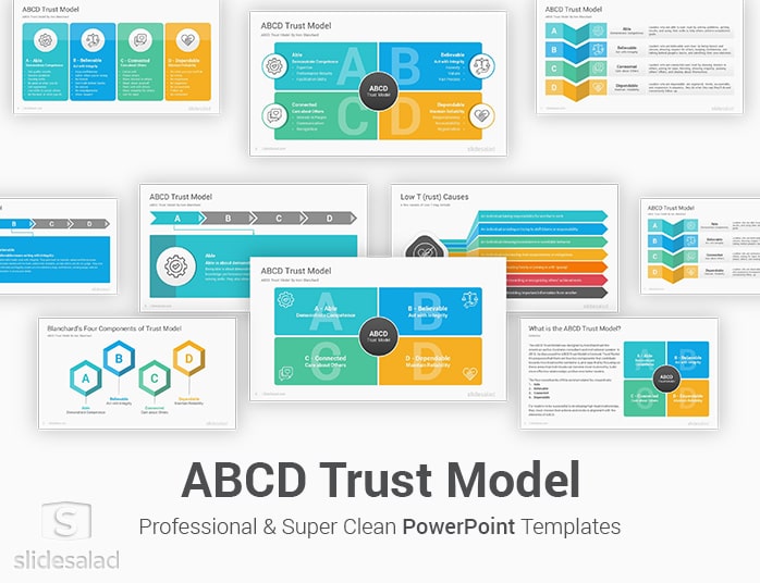 ABCD Trust Model PowerPoint Template
