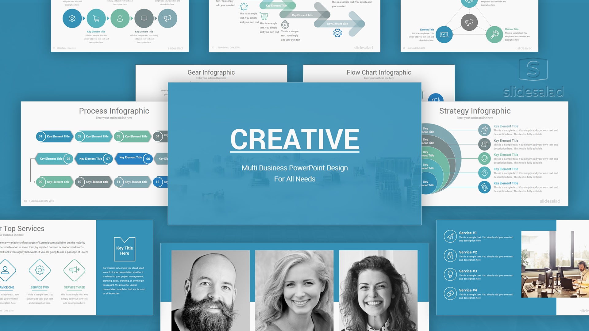 Creative Business PowerPoint Templates - Creative Pitch Deck Nice PowerPoint Templates