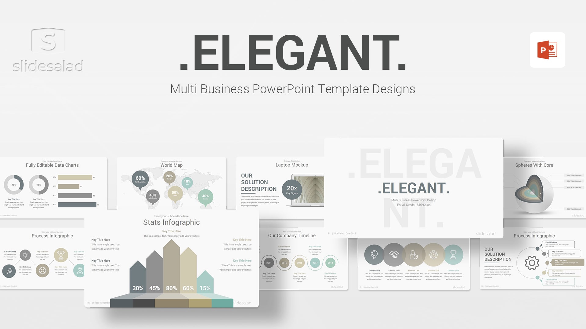 Elegant PowerPoint Template Designs - Professional Webinar PowerPoint Themes