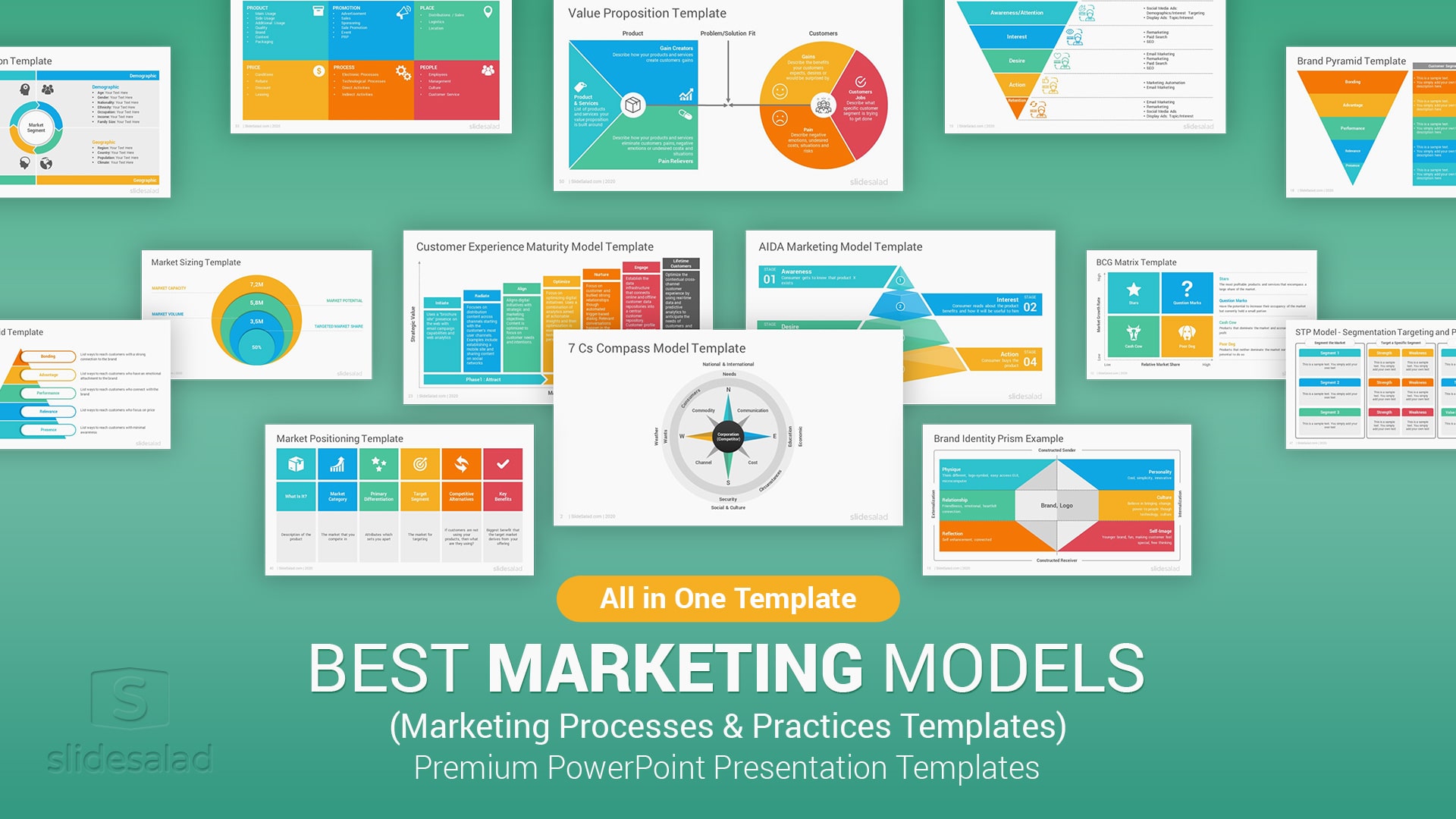 Marketing Models and Practices PowerPoint Templates - Professional PowerPoint Layouts