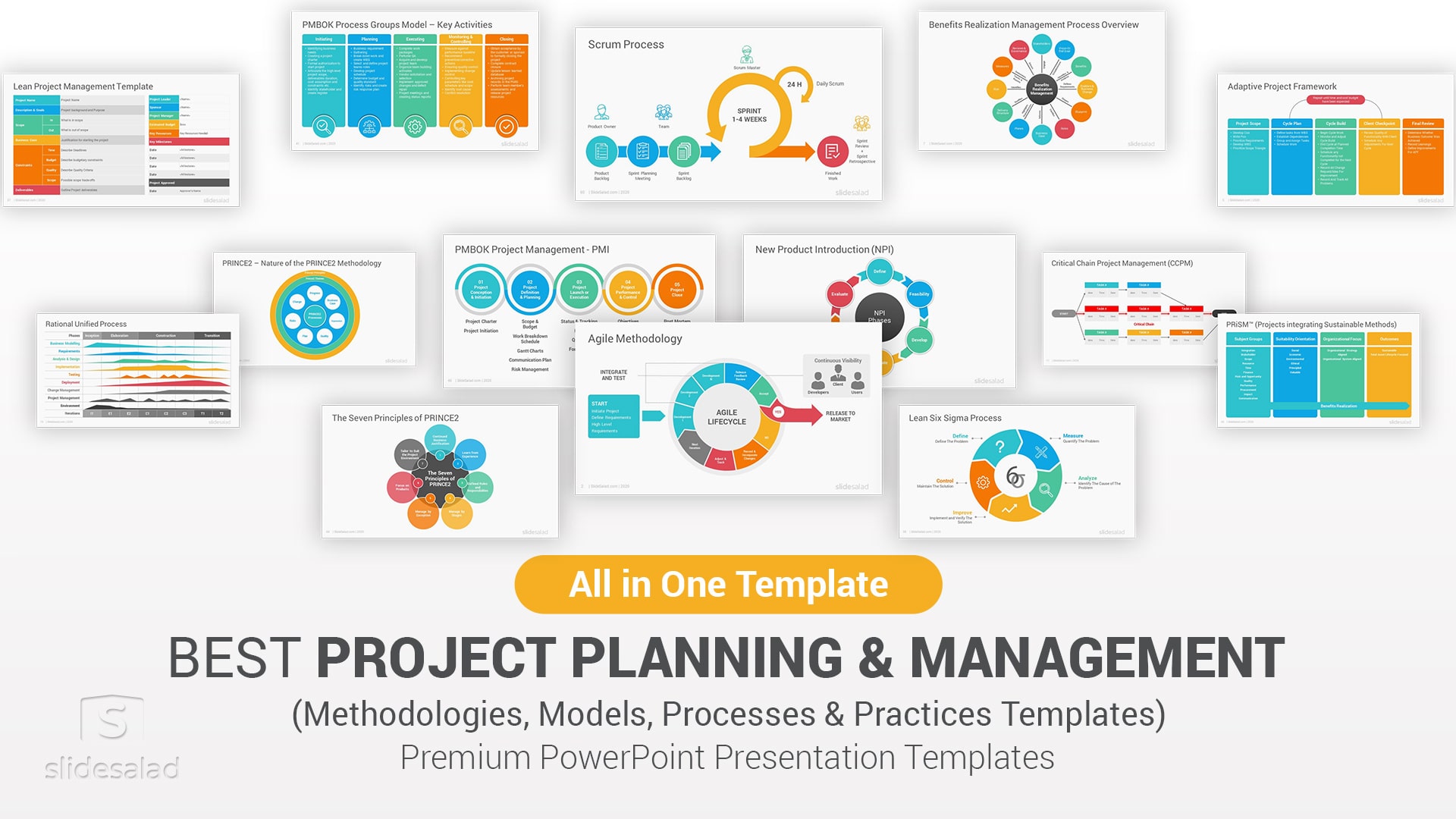 Project Planning And Management Models and Practices PowerPoint Templates - Awesome Project Planning Theme for PowerPoint Presentations
