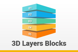 3D Layers Blocks Google Slides Template Diagrams