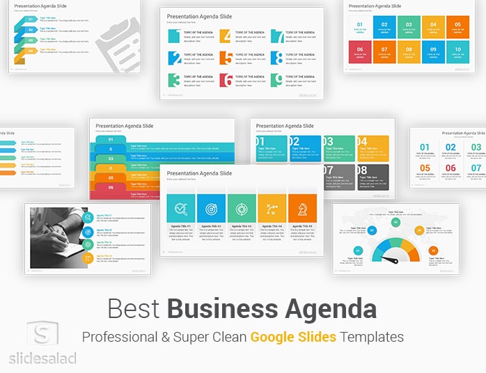 Business Agenda Google Slides Presentation Template Slidesalad