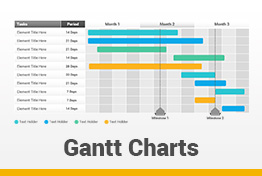 Gantt Charts Diagrams Google Slides Presentation Template Slidesalad