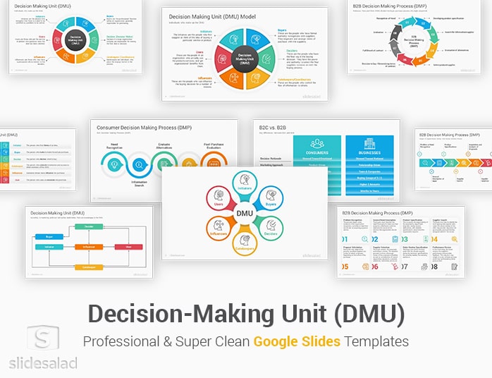 Decision Making Unit Google Slides Template Diagrams
