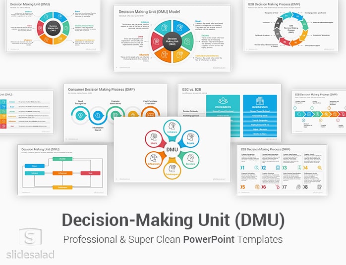 Decision Making Unit PowerPoint Template Diagrams