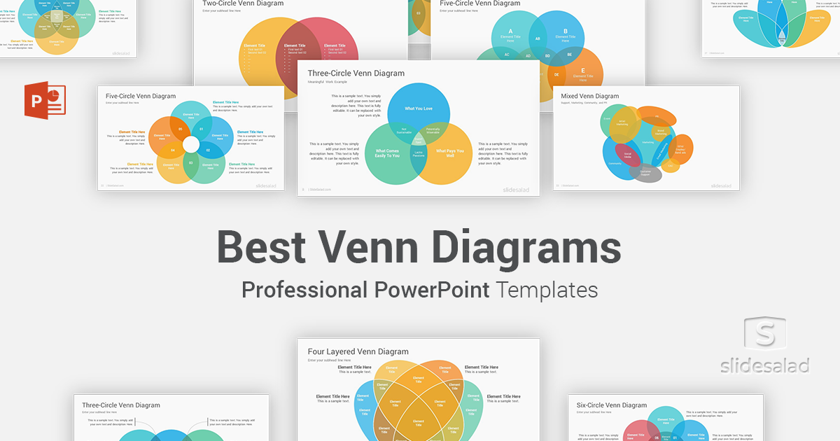Venn Diagrams PowerPoint Presentation Template - SlideSalad