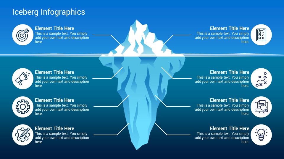 Best Iceberg Infographics PowerPoint Template Diagrams SlideSalad