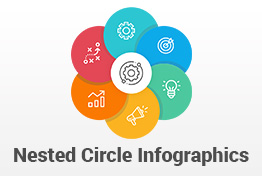 Circle Nested Infographics PowerPoint Template Diagrams