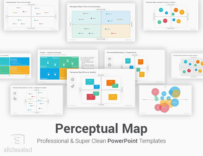 Perceptual Map PowerPoint Template Diagrams