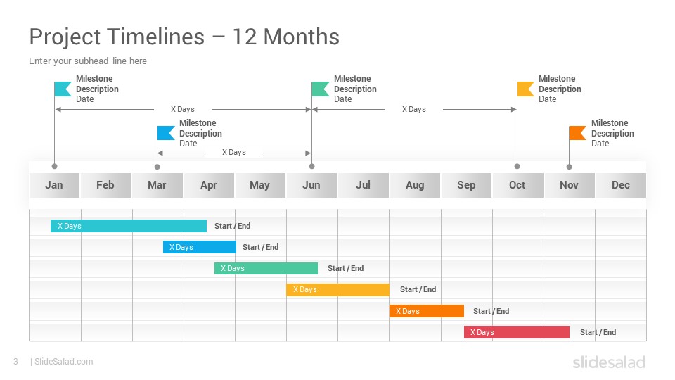 Project Timelines Diagrams PowerPoint Presentation Template