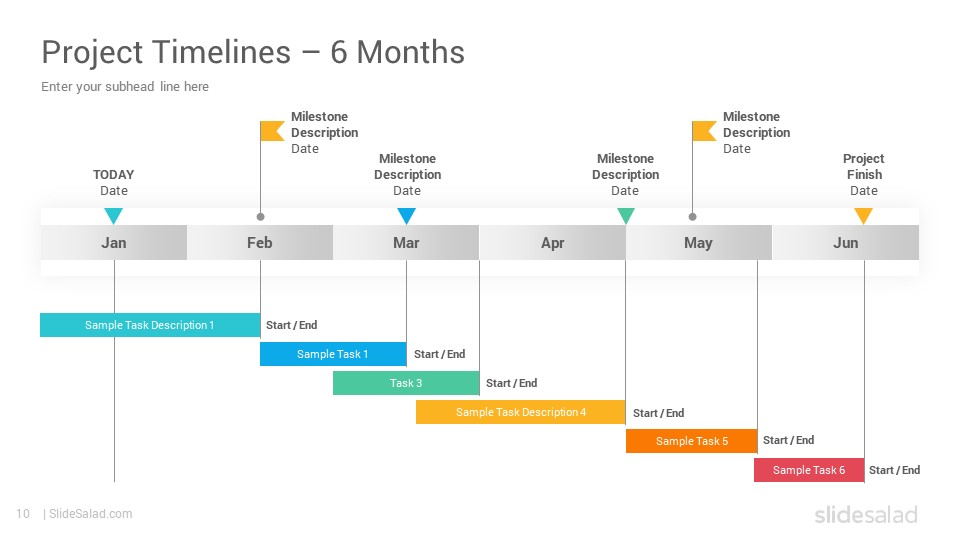 Project Timelines Diagrams PowerPoint Presentation Template