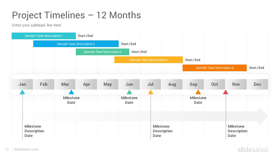 Project Timelines Diagrams PowerPoint Presentation Template