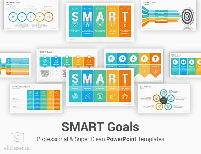 SMART Goals Diagrams PowerPoint Presentation Template