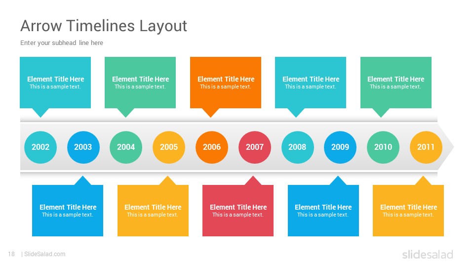 Timeline Google Slides Template Free
