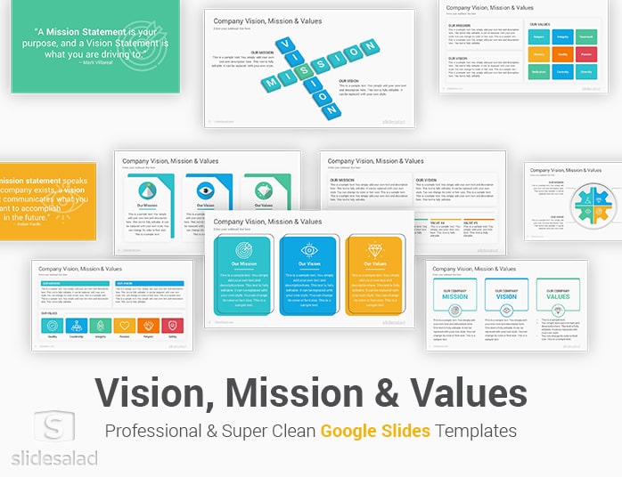 Vision and Mission Statements Google Slides Presentation Template