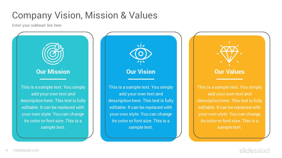 Vision and Mission Statements PowerPoint Presentation Template