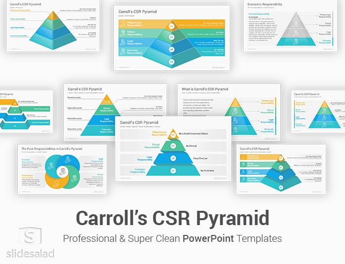 Carroll’s CSR Pyramid PowerPoint Template
