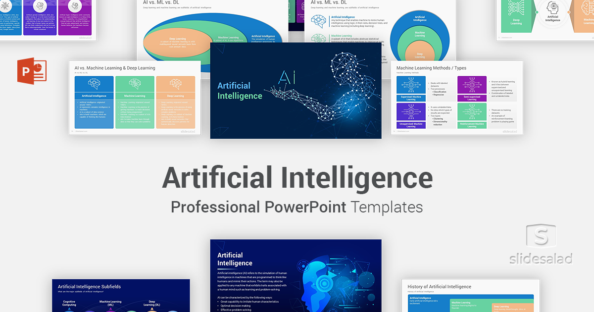 Artificial Intelligence PowerPoint Template Designs - SlideSalad