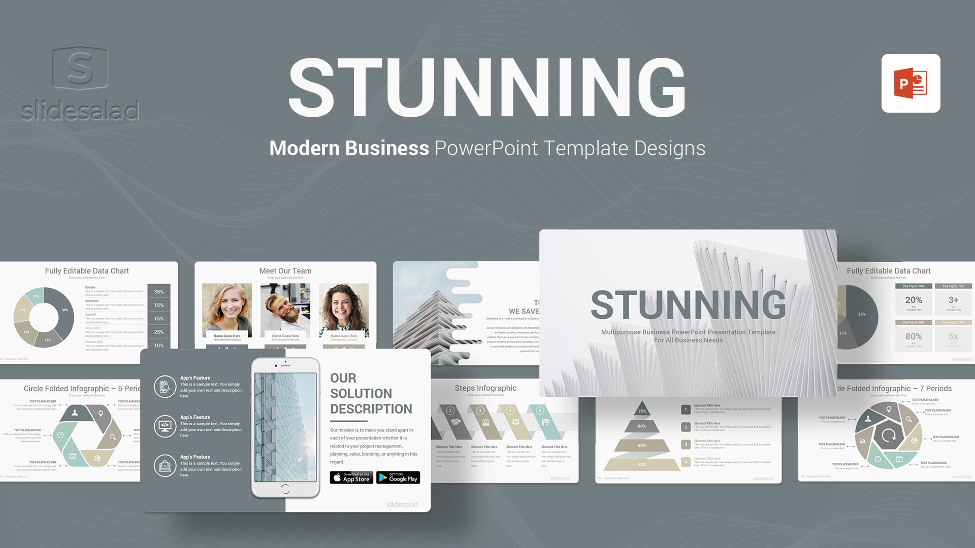 Stunning PowerPoint Template Multipurpose Designs – Vivid PowerPoint Presentation Template