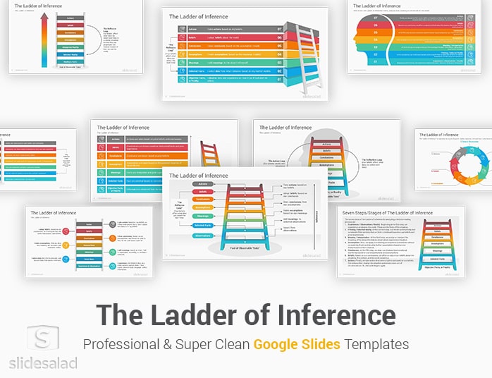 Ladder of Inference Google Slides Template Diagrams