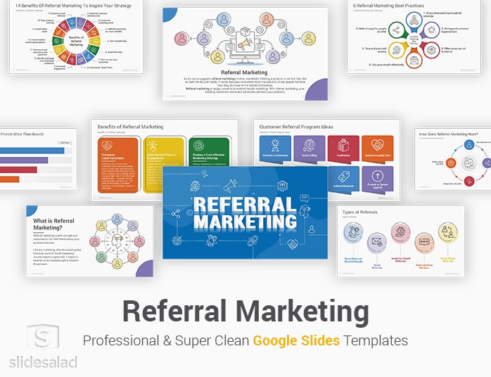 Referral Marketing Google Slides Template Designs