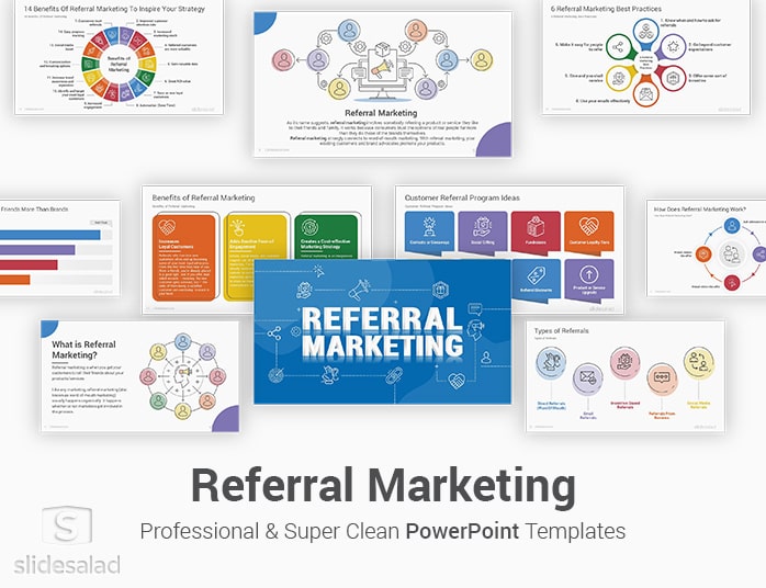 Referral Marketing PowerPoint Template Designs
